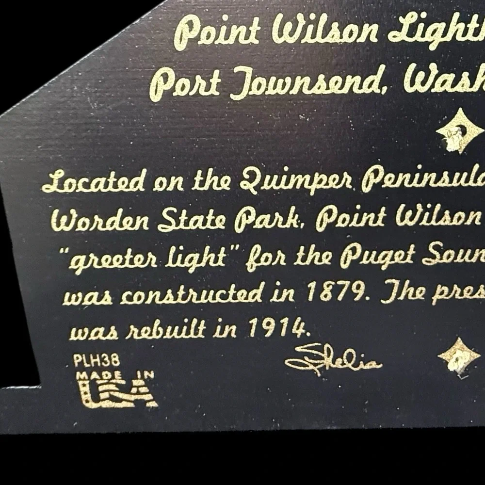 Point Wilson Lighthouse Port Townsend, WA‎ Shelia's Shelf Sitter with box 2001
